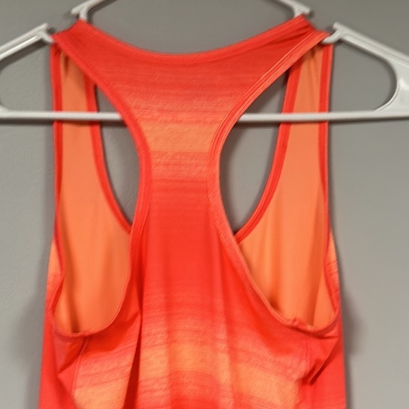 RBX Performance racerback tank top, orange stripes, S, Stretchy, great condition - Picture 8 of 9